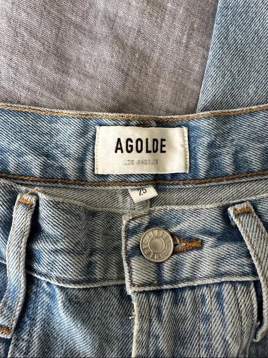 AGOLDE Light Blue Straight-Leg Cooper Jeans - Picture 4 of 6